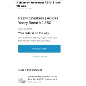 Yeezy Proof of Purchase